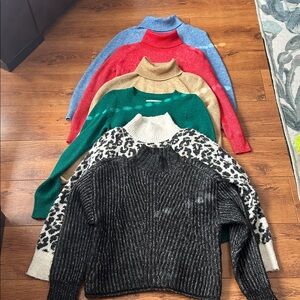 Loft Colorful Sweater Collection